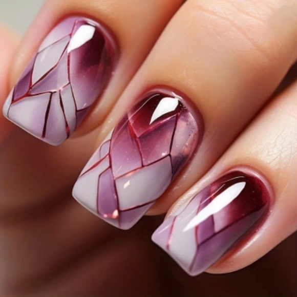 24 reusable square press on nails - Picture 7 of 7